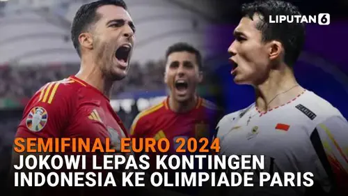 Semifinal Euro 2024, Jokowi Lepas Kontingen Indonesia ke Olimpiade Paris