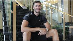 Vladimir Vujovic bek tengah Persib Bandung di Piala Presiden 2015 asal Montenegro dalam sesi wawancara khusus dengan tim Bola.com.