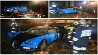 Mobil Bugatti Veyron Rp 13,8 M Terjun dari Ketinggian 12 Meter