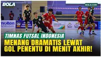 Gol Menit Akhir! Timnas Futsal Indonesia Kalahkan Australia 3-2 dan Juara Grup