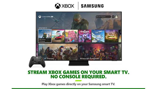 <p>Main Game Xbox tanpa konsol di smart TV Samsung via cloud. (Doc: Microsoft)</p>