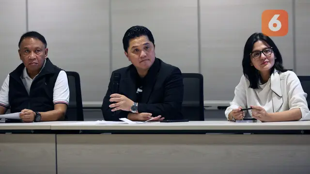 Konferensi Pers Erick Thohir Mengenai Piala Dunia U-17 2023