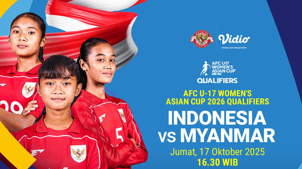 Link Live Streaming Timnas Indonesia Putri U-17 vs Myanmar: Kualifikasi Piala Asia 2026 Eksklusif di Vidio