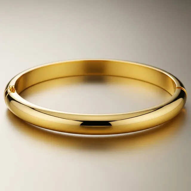 Model Gelang Emas Simpel tapi Bernilai Tinggi (Image by Gemini AI)