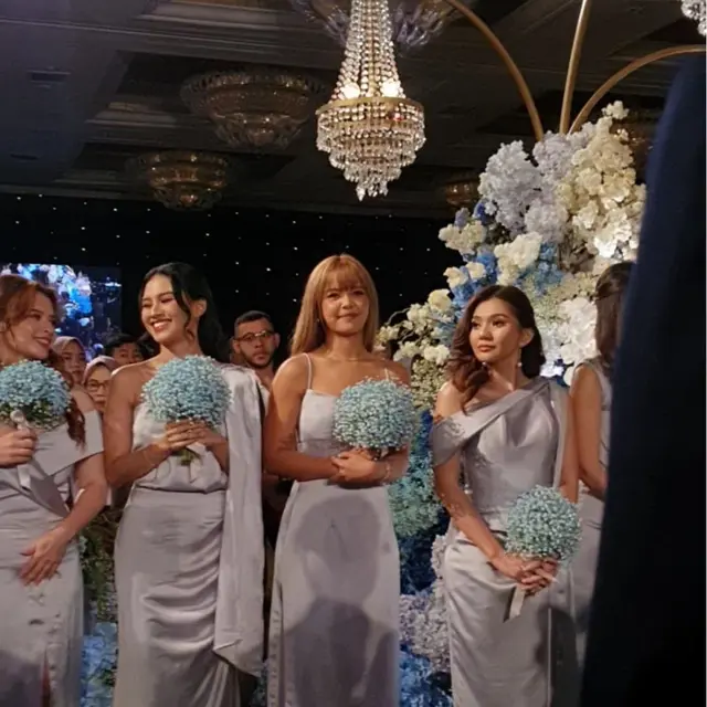 Sorn Eks CLC Jadi Bridesmaid di Pernikahan Beby Tsabina, Warga Net Heran Kenal dari Mana