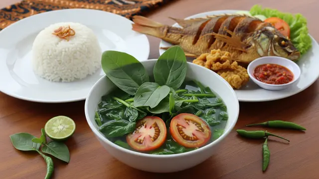 Sayur Bening Bayam/Gemini AI