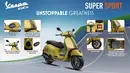 Infografis Vespa GTS 155 Super Sport yang dibanderol seharga Rp84,5 juta. (Source: PT Piaggio Indonesia)