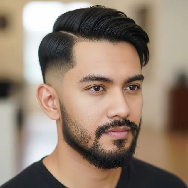 Model Rambut Pria Jambang Panjang (Gemini AI)