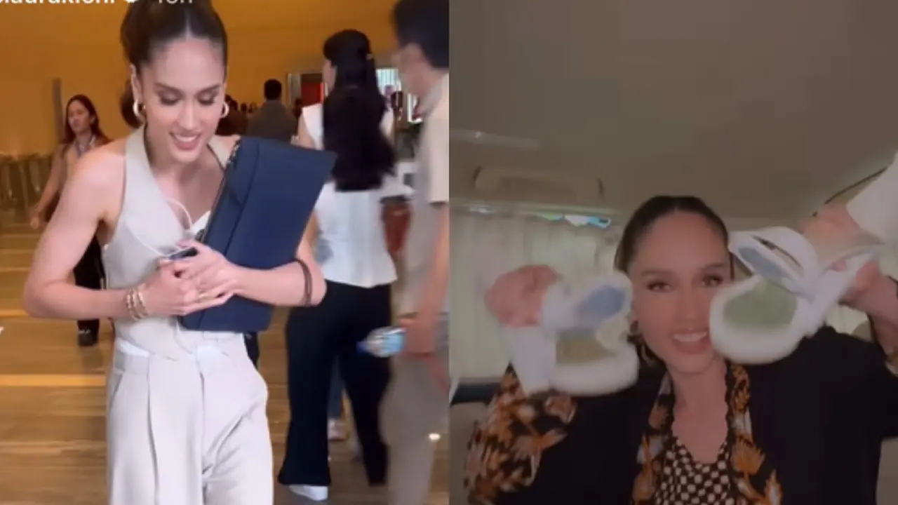 Sol Sandal Hak Tinggi Cinta Laura Terlepas Saat Bekerja