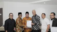 Calon Presiden (Capres) Ganjar Pranowo menyambut baik penunjukan Rano Karno sebagai Ketua Tim Pemenangan Daerah (TPD) di wilayah Banten. (Istimewa)