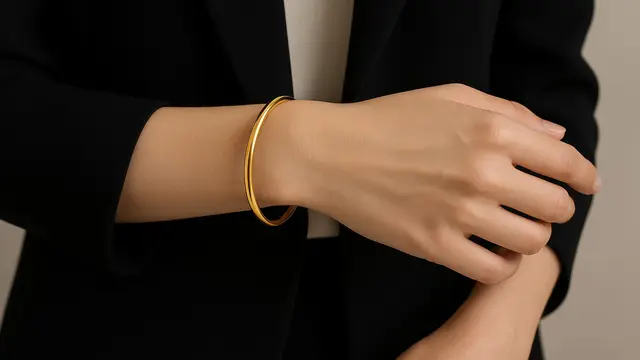 Model Gelang Emas 24 Karat 5 Gram yang Paling Hits Tahun Ini/Ilustrasi gambar AI