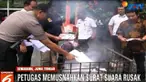 Pemusnahan ini disaksikan langsung oleh Panwaslu Kabupaten Semarang, Jawa Tengah