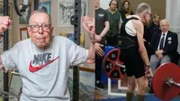 Brian Winslow, atlet berusia 86 tahun, berhasil angkat beban 75 kg dalam kompetisi terbarunya hingga memecahkan rekor nasional. (Dok. Twitter/ GenerationIron)