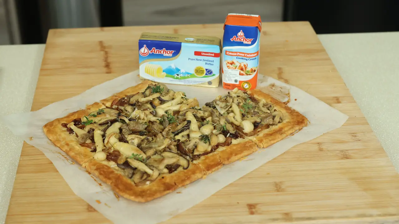 mushroom tart