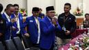 "Kader PAN di seluruh Tanah Air baik pusat dan provinsi kabupaten kota, sekali lagi siap lahir batin bekerja dan berkompetisi dengan kolega partai-partai lain dalam rangka amar ma'ruf dan nahi munkar", ungkap Zulkifli Hasan. (Liputan6.com/Johan Tallo)