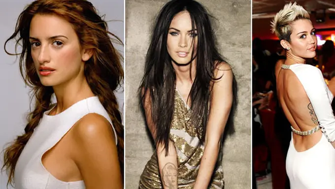 Penelope Cruz, Megan Fox, Miley Cyrus (c) berbagai sumber
