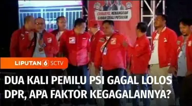 Meski sudah diketuai anak bungsu Presiden, Partai Solidaritas Indonesia kembali gagal mengamankan kursi di Senayan. Apa yang menjadi faktor kegagalan PSI, meski sudah menghabiskan lebih dari Rp 80 miliar untuk kampanye dan mengidentikkan diri dengan ...