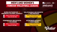 Link Live Streaming Turkish Volleyball League 2022/23 di Vidio 3-10 Desember 2022