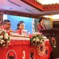 Ketua Umum PDIP, Megawati Soekarno Putri menutup Rakernas PDIP (Liputan6.com/ putu)