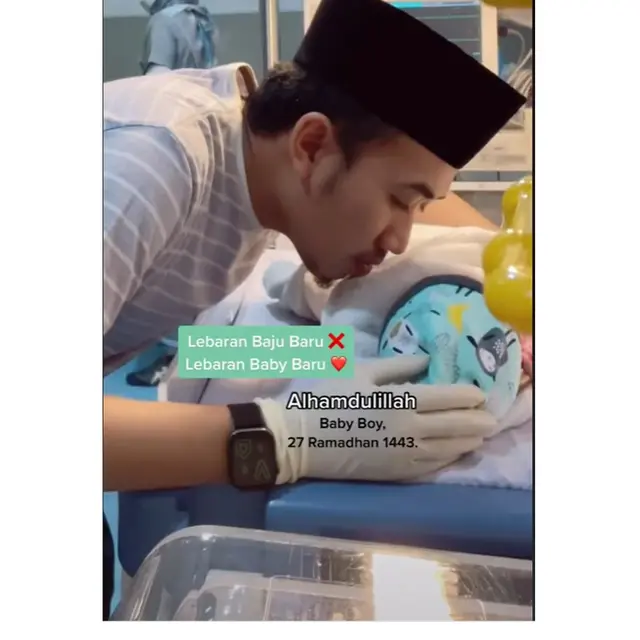 Jihan Salsabila Melahirkan, Ini 6 Potret Ustaz Syam Elmarusy Dampingi Istri di RS