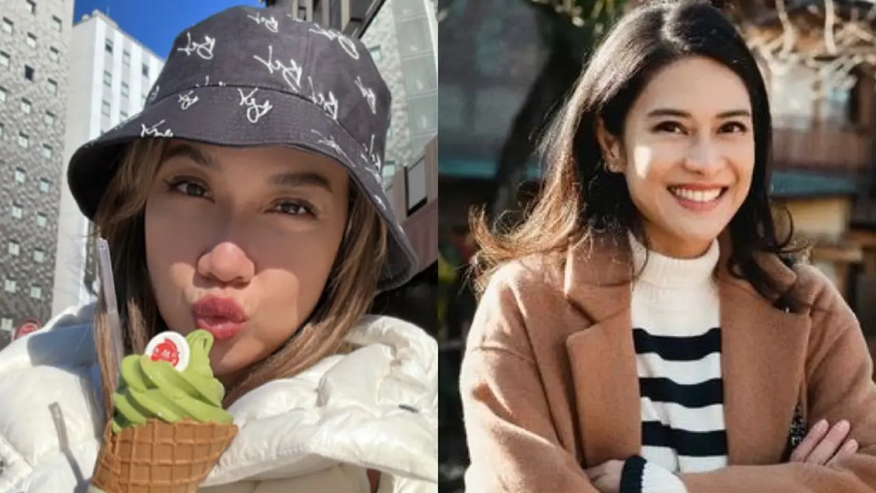 Adu Gaya Tampilan BCL dan Dian Sastro yang Sama-Sama Liburan di Jepang