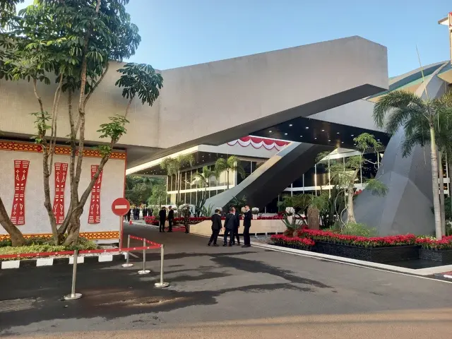 Suasana Gedung DPR Jelang Pidato Kenegaraan Prabowo dalam Sidang Tahunan MPR