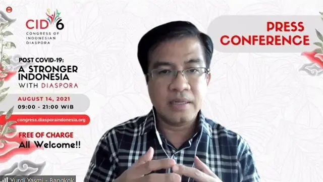 Konferensi Press Congress of Indonesian Diaspora-6 (31/7/2021)