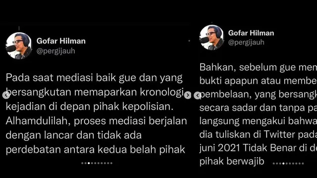 Gofar Hilman (Foto: Instagram/@pergijauh)