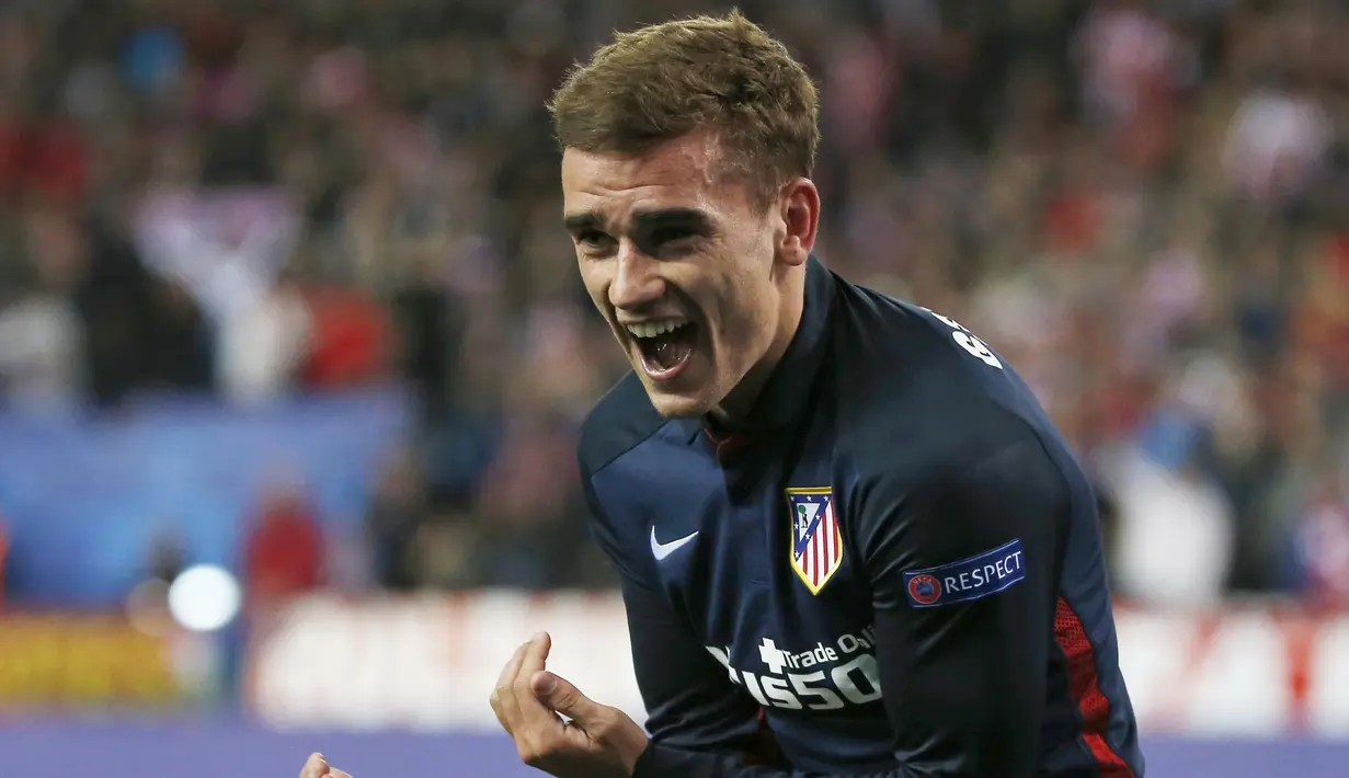  Antoine Griezmann  mencetak 20 dan menempati urutan ke-6 top skor La Liga Spanyol. (Reuters/Sergio Perez)