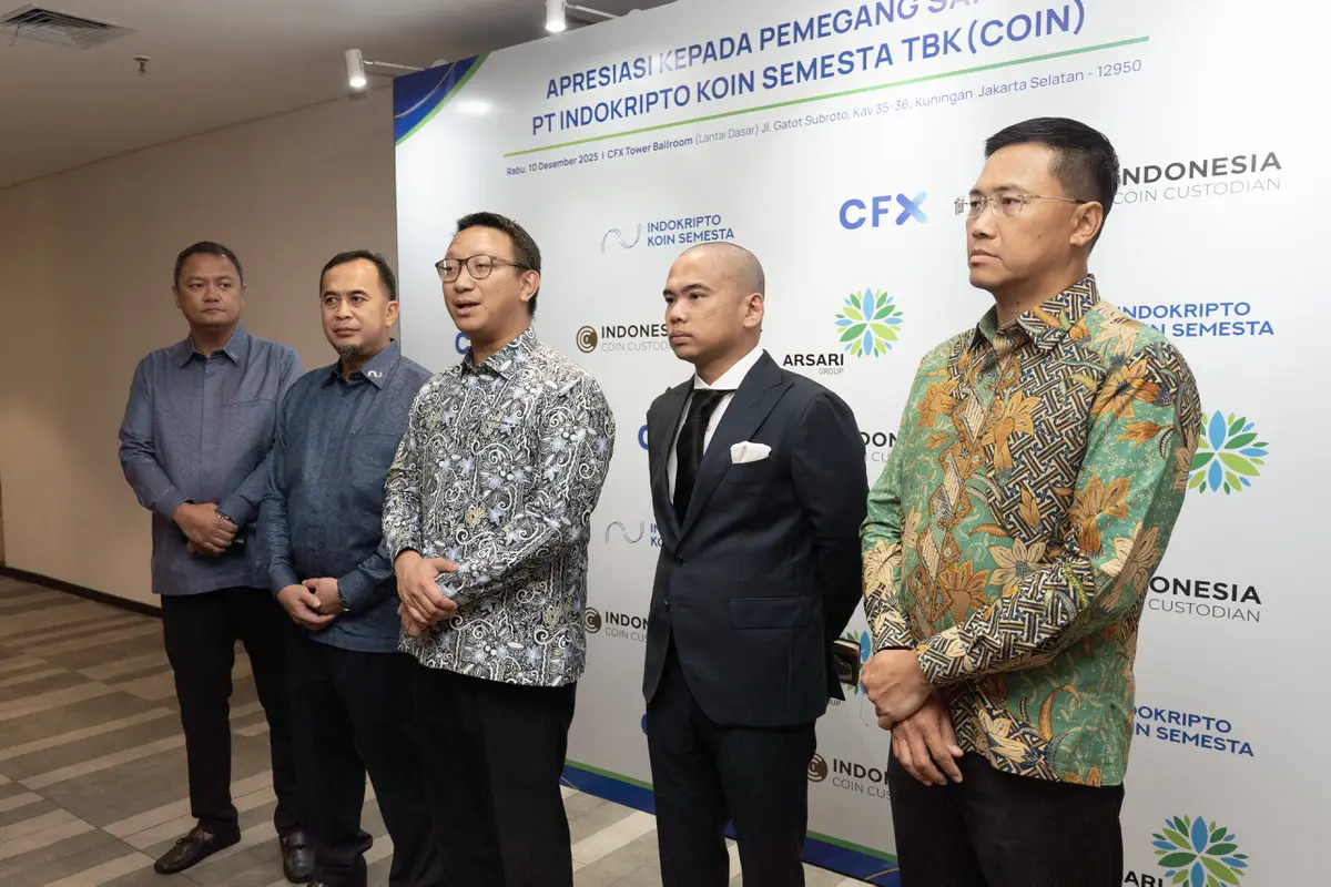 Arsari Group, perusahaan investasi multisektor terkemuka yang dipimpin oleh Hashim Djojohadikusumo, resmi menjadi salah satu pemegang saham PT Indokripto Koin Semesta Tbk (COIN). (Foto: Liputan6.com/Gagas YP)