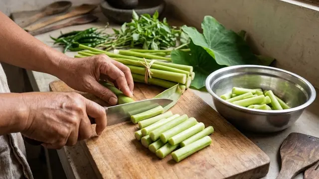 Resep sayur lompong santan dengan bumbu gurih