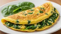 Resep Omelete Isi Sayur Bayam, Hidangan Praktis dan Lezat