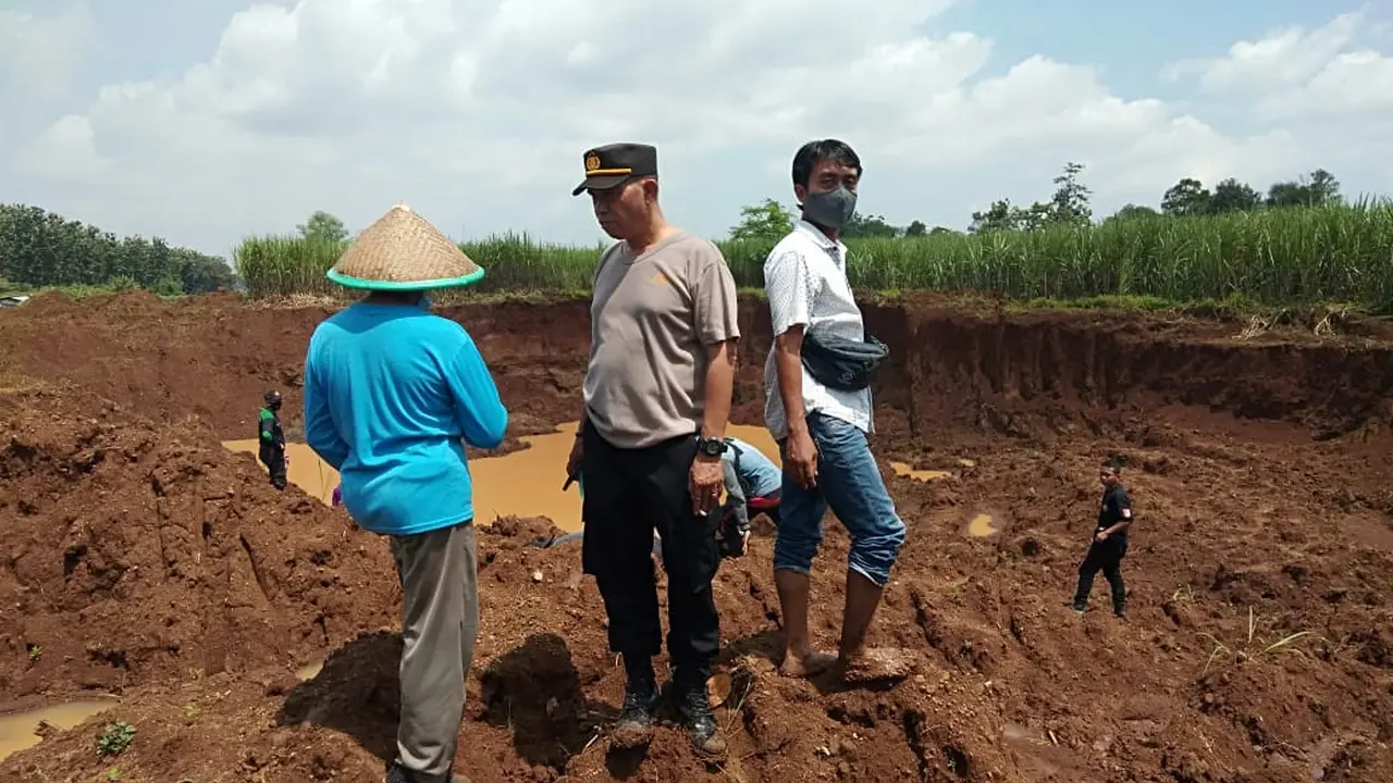 Dua bocah yang tengah bermain dan mencari bunglon tewas tenggelam di bekas penambangan pasir, di Pemalang. (Foto: Liputan6.com/Humas Polres Pemalang)