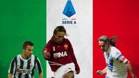 Serie A - Alessandro Del Piero, Gabriel Batistuta, Roberto Baggio (Bola.com/Adreanus Titus)