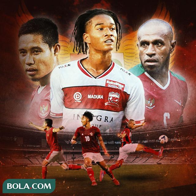 Timnas Indonesia - Evan Dimas, Ronaldo Kwateh, Boaz Solossa