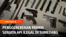Tim gabungan Direktorat Reserse Kriminal Umum Polda Metro Jaya dan Densus 88 antiteror Mabes Polri melakukan penggerebekan tempat pembuatan senjata api ilegal di Sumedang, Jawa Barat.