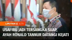 Setelah ibunda Ronald Tannur ditetapkan tersangka, sang ayah mendatangi Kantor Kejaksaan Tinggi Jawa Timur.