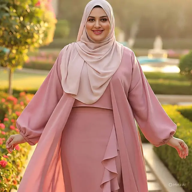 Model Gamis untuk Orang Gemuk Biar Kelihatan Langsing