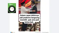 Ragam Hoaks Ketua KPK Baru, dari Purbaya hingga Anies