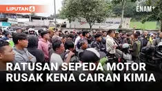 Cairan Kimia Tumpah, Puluhan Pengendara Luka-luka