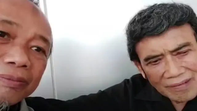Rhoma Irama dan sahabatnya ustaz Hasan Bisri