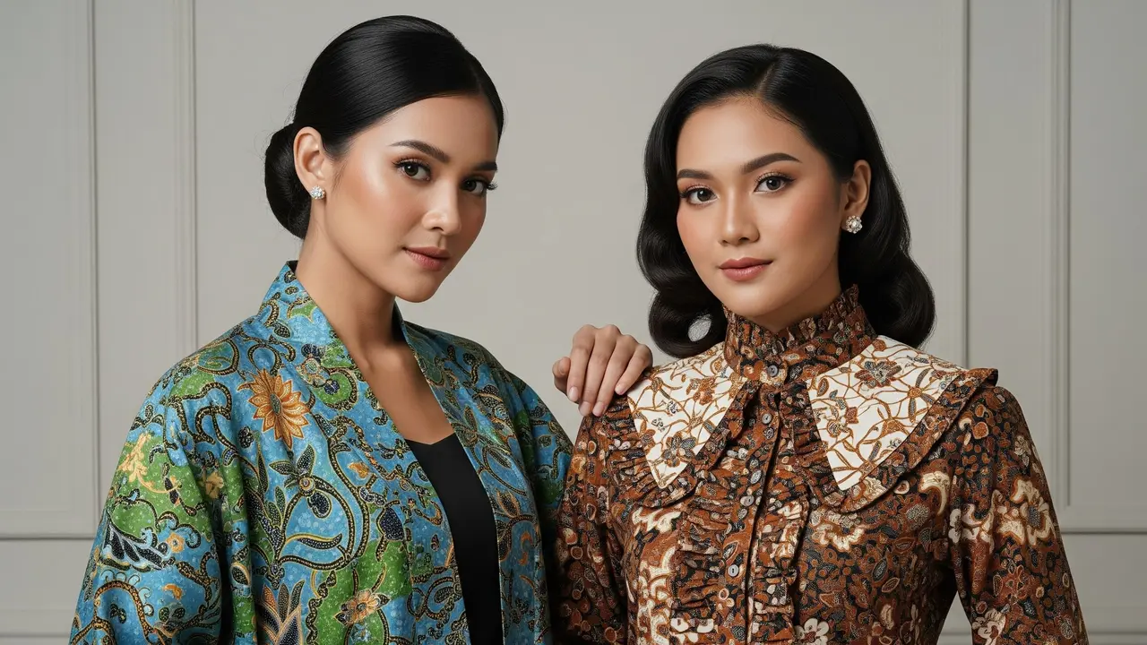 Model Baju Batik Sutra Halus Wanita Terbaru 2025
