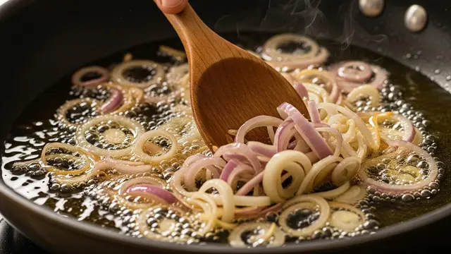 Ilustrasi Bawang Goreng.