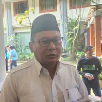 Sekretaris DPC Partai Gerindra Depok, Hamzah saat ditemui Liputan6.com, usai mengikuti kegiatan di salah satu hotel kawasan Depok. (Liputan6.com/Dicky Agung Prihanto)