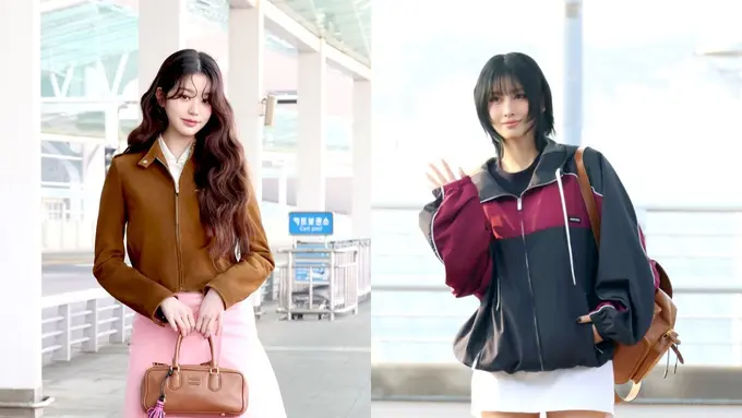 Adu Gaya Airport Look Idol K-Pop Berjuluk ‘It Girl’: Jang Wonyoung IVE hingga Momo TWICE