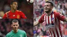 Timnas Spanyol di sepak bola dunia begitu disegani dan ditakuti. Tak hanya kualitas liga domestik yang sudah dijaga namun kualitas pemain yang dimiliki berada di atas rata-rata. Tak ayal harga pesepak bola Spanyol kian melambung. (Kolase Foto AFP)