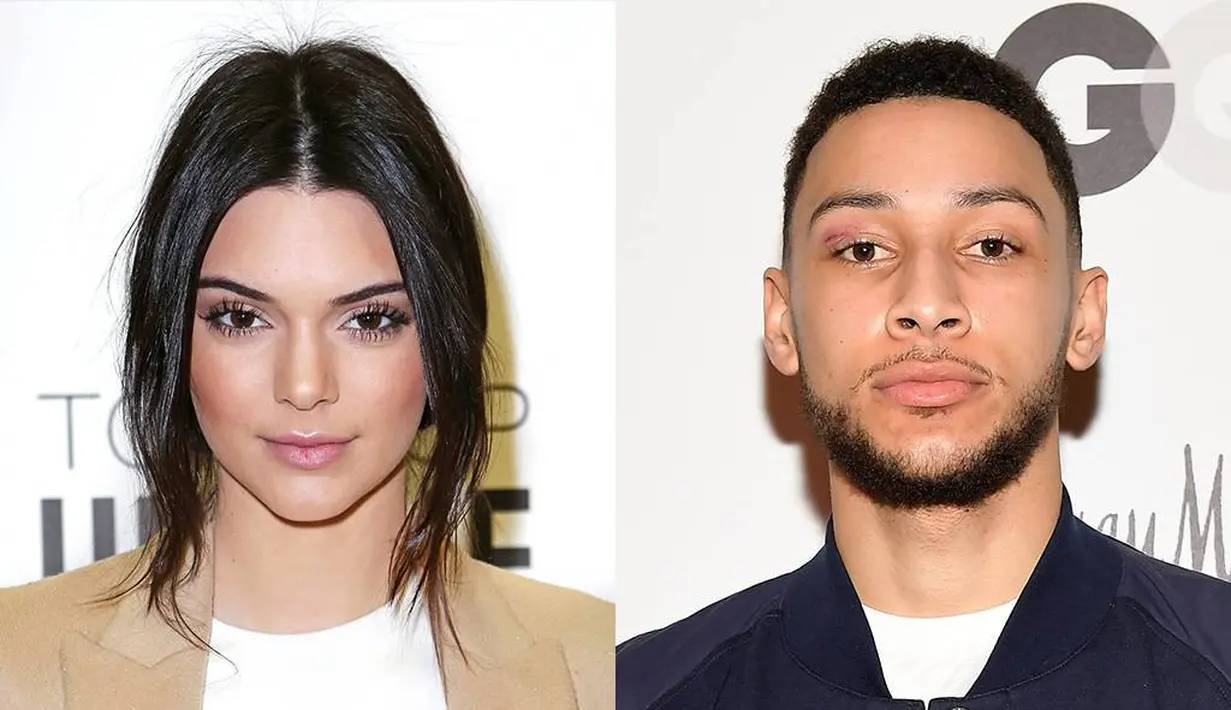Sementara itu, Kendall Jenner terlihat berpelukan dan bermesraan dengan Ben Simmons. (E!)