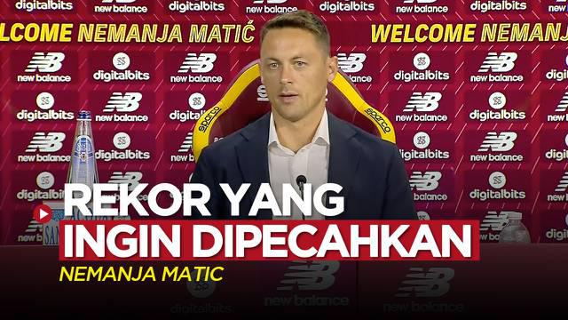Berita video Nemanja Matic sempat menyebutkan rekor yang ia ingin pecahkan setelah kembali bersama Jose Mourinho dan kali ini di AS Roma, Senin (4/7/2022).