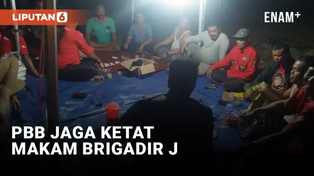 Makam Brigadir J Dijaga Ketat Polisi dan Ormas