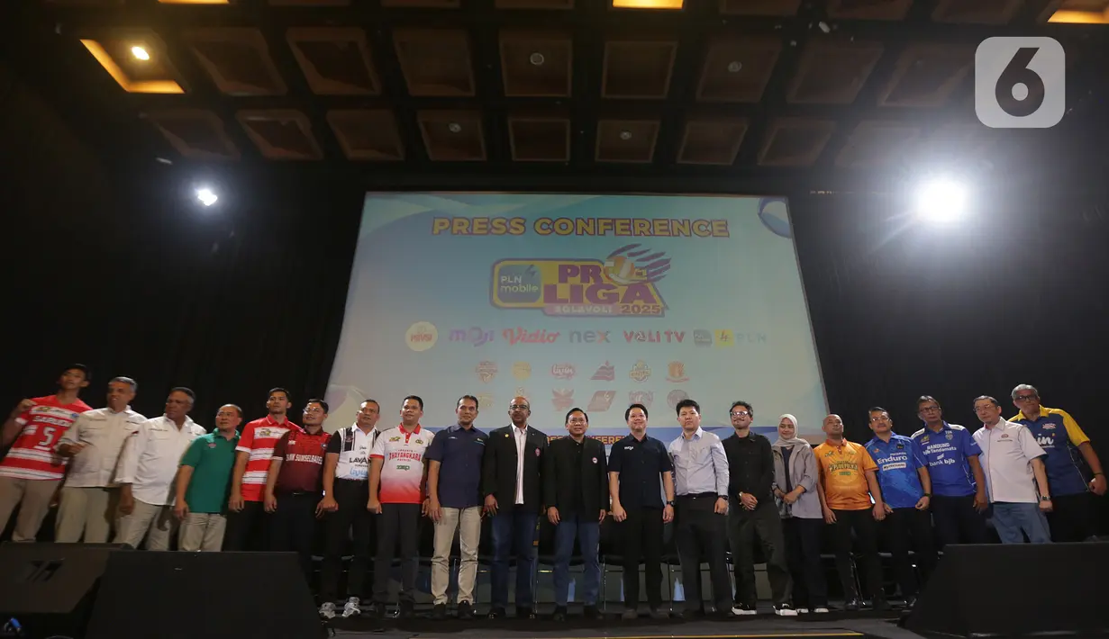 Seluruh pertandingan PLN Mobile Proliga 2025 akan disiarkan langsung secara ekslusif di Moji, Vidio dan Nex. (Liputan6.com/Helmi Fithriansyah)